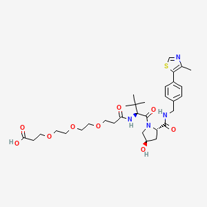 Chemical structure of VH 032 amide-PEG3-acid