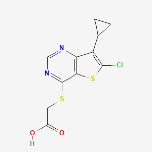 Chemical structure of LP 922056