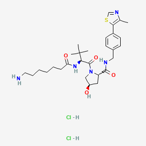 Chemical structure of VH 032 amide-alkylC6-amine