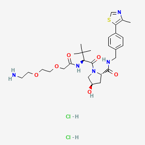 Chemical structure of VH 032 amide-PEG2-amine