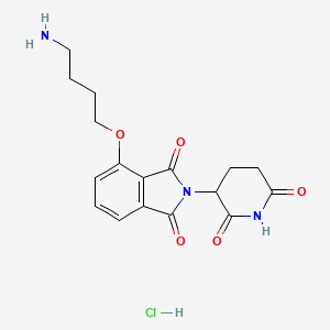 Chemical structure of Thalidomide 4'-ether-alkylC4-amine
