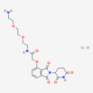 Chemical structure of Thalidomide 4'-oxyacetamide-PEG2-amine