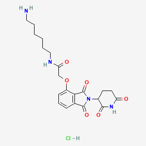 Chemical structure of Thalidomide 4'-oxyacetamide-alkylC6-amine