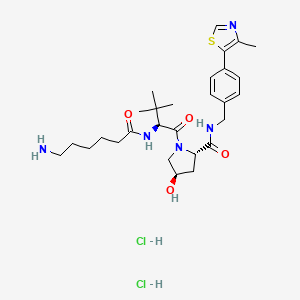Chemical structure of VH 032 amide-alkylC5-amine