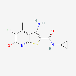 Chemical structure of LY 2033298