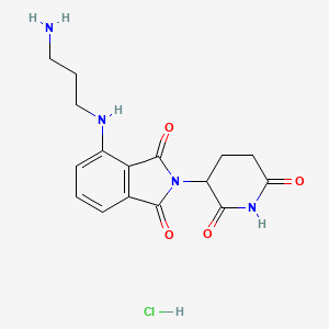Chemical structure of Pomalidomide 4'-alkylC3-amine