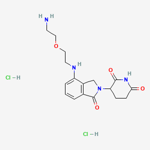 Chemical structure of Lenalidomide 4'-PEG1-amine