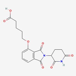 Chemical structure of Thalidomide-O-C4-COOH