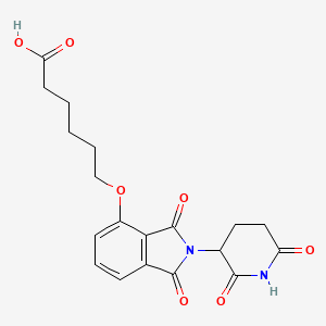 Chemical structure of Thalidomide-O-C5-acid