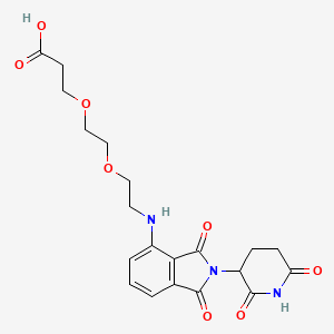 Chemical structure of Pomalidomide-PEG2-COOH