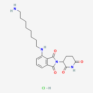 Chemical structure of Pomalidomide 4'-alkylC8-amine