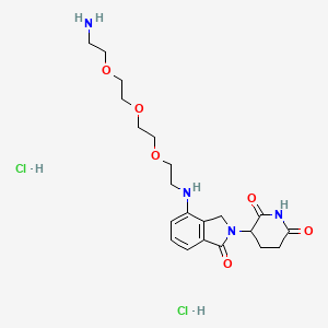 Chemical structure of Lenalidomide 4'-PEG3-amine
