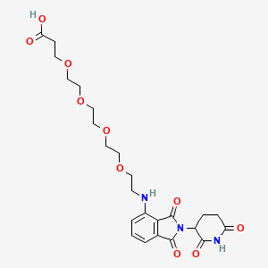 Chemical structure of Pomalidomide-PEG4-COOH