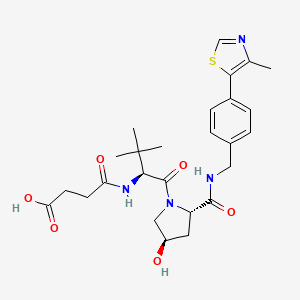 Chemical structure of VH 032 amide-alkylC2-acid