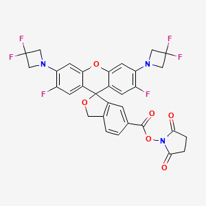 Chemical structure of HM Janelia Fluor® 526, SE