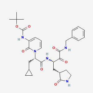 Chemical structure of MPro 13b