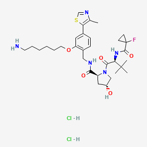 Chemical structure of VH 101 phenol-alkylC6-amine