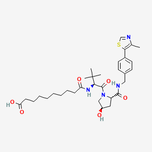 Chemical structure of VH 032 amide-alkylC8-acid