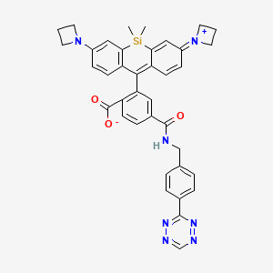 Chemical structure of Janelia Fluor® 646, Tetrazine
