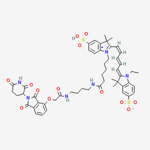 Chemical structure of Thalidomide-Cyanine 5