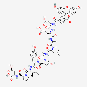 Chemical structure of FAM-DEALA-Hyp-YIPD