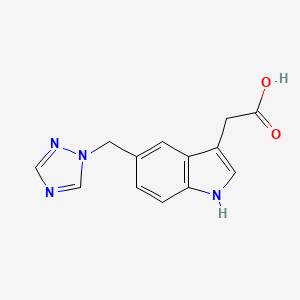 Chemical structure of Triazolomethylindole-3-acetic Acid