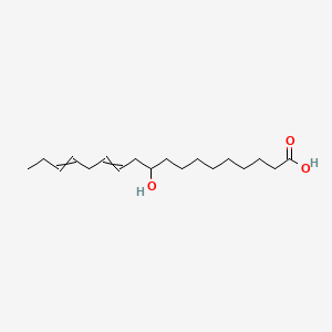 Chemical structure of 10-Hydroxyoctadeca-12,15-dienoic acid