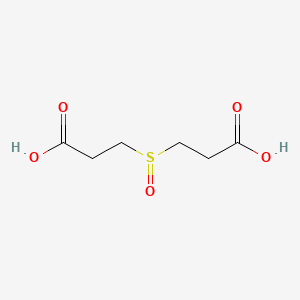Chemical structure of 3,3'-Sulfinyldipropanoic Acid