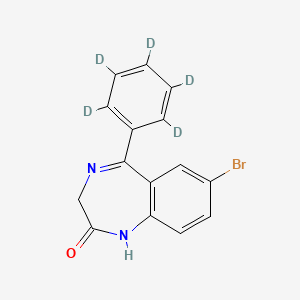 Chemical structure of Desalkylgidazepam-d5