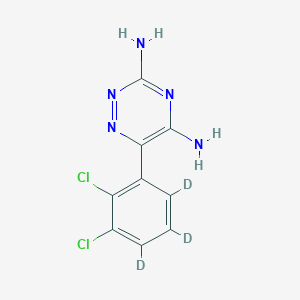 Chemical structure of Lamotrigine-d3