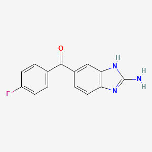 Chemical structure of 2-Aminoflubendazole