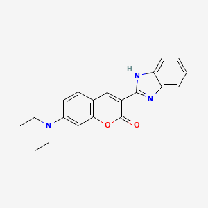 Chemical structure of Coumarin 7