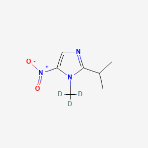 Chemical structure of Ipronidazole-d3