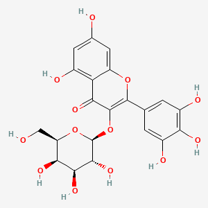 Chemical structure of Myricetin 3-galactoside