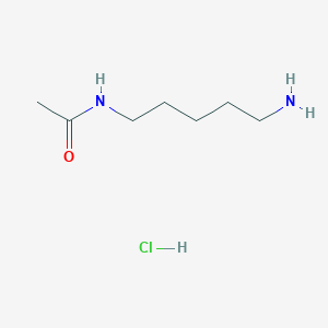 Chemical structure of Monoacetylcadaverine (hydrochloride)