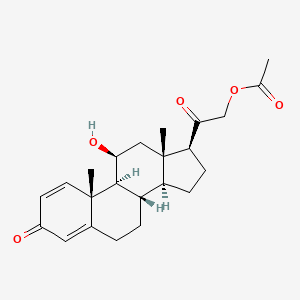 Chemical structure of 1-Dehydrocorticosterone 21-acetate