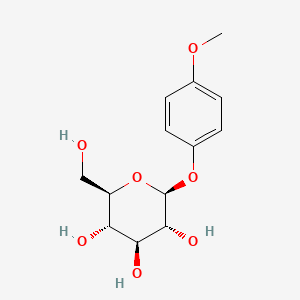 Chemical structure of 4-Methoxyphenylglucoside