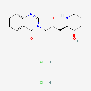 Chemical structure of Febrifugine (hydrochloride)