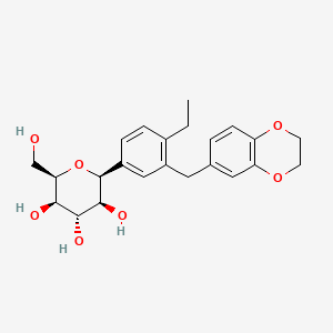 Chemical structure of Licogliflozin (mixed isomers)