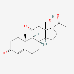 Chemical structure of 21-Deoxycortisone