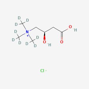Chemical structure of L-Carnitine-d9 (chloride)