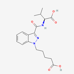Chemical structure of 5-fluoro AMB metabolite 6