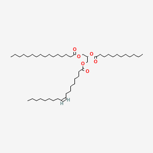 Chemical structure of 1-Olein-2-laurin-3-palmitin