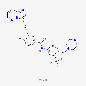 Chemical structure of Ponatinib Hydrochloride