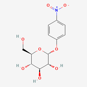 Chemical structure of 4-Nitrophenyl α-D-Glucopyranoside