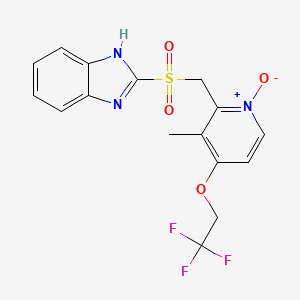 Chemical structure of Lansoprazole sulfone N-oxide