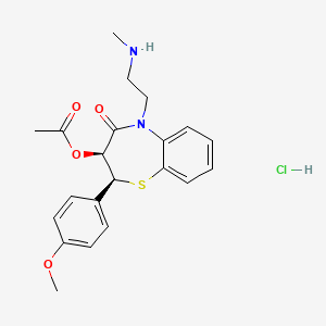 Chemical structure of N-Demethyldiltiazem hydrochloride