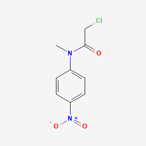 Chemical structure of 2-Chloro-N-methyl-N-(4-nitrophenyl)acetamide