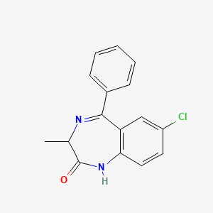 Chemical structure of 3-Methylnordiazepam