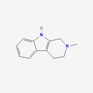 Chemical structure of 2-methyl-1,2,3,4-Tetrahydro-β-carboline